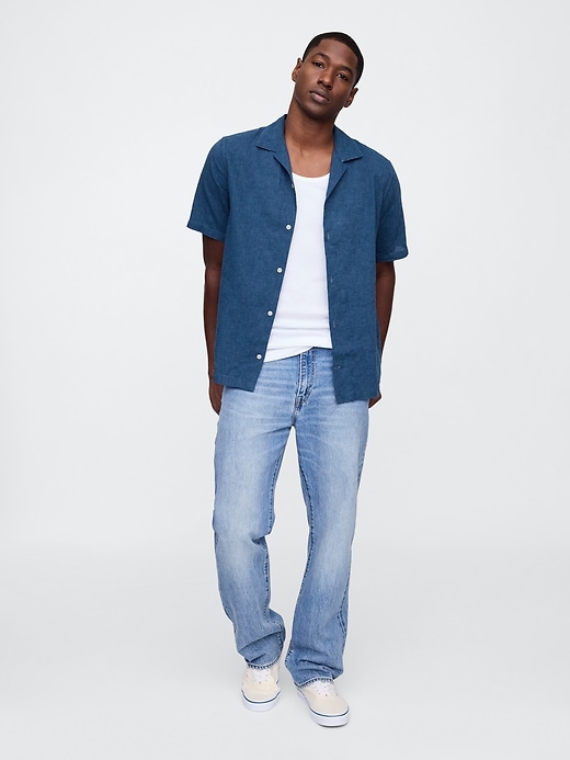 Image number 3 showing, Linen-Blend Vacay Shirt in Standard Fit
