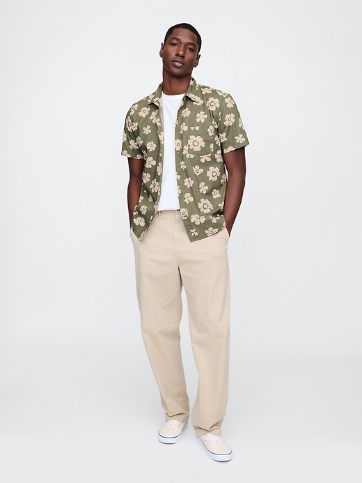 Image number 3 showing, Stretch Poplin Shirt in Standard Fit