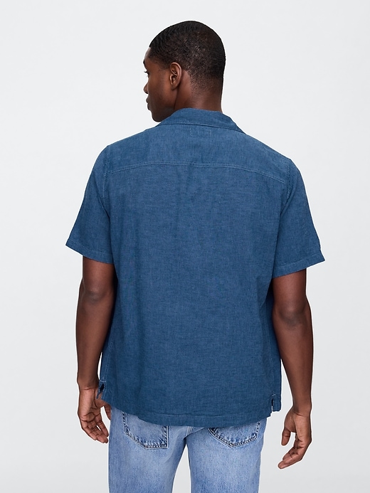 Image number 2 showing, Linen-Blend Vacay Shirt in Standard Fit
