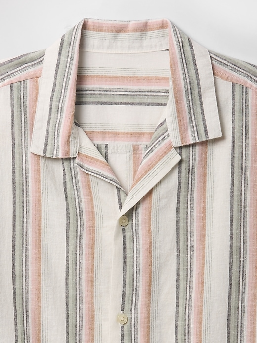 Image number 4 showing, Linen-Blend Vacay Shirt in Standard Fit
