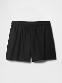4" Mid Rise Stripe Linen-Blend Shorts