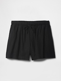 4" Mid Rise Stripe Linen-Blend Shorts