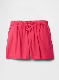 4" Mid Rise Stripe Linen-Blend Shorts