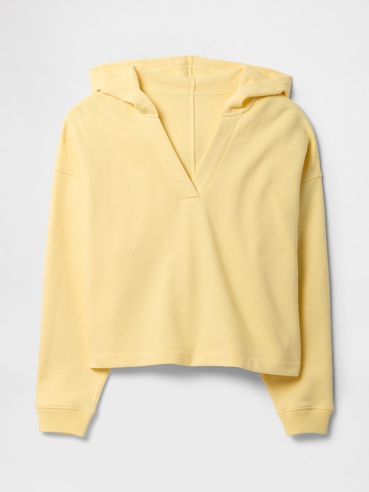 Image number 5 showing, Relaxed Fleece V-Neck Hoodie