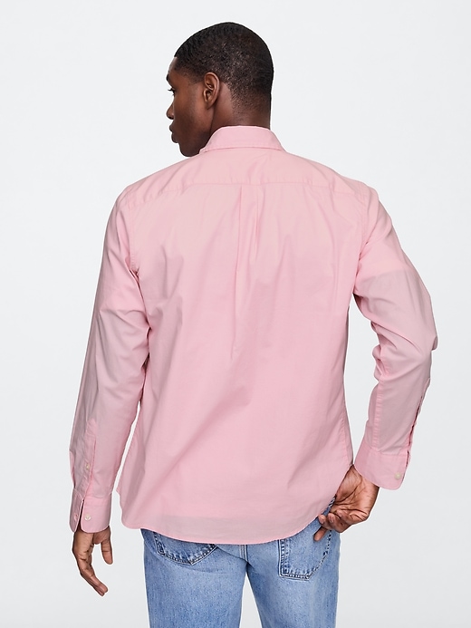 Image number 2 showing, Stretch Poplin Shirt in Standard Fit