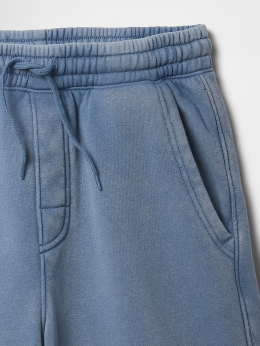 Image number 3 showing, Kids Washed-Fleece Pull-On Shorts
