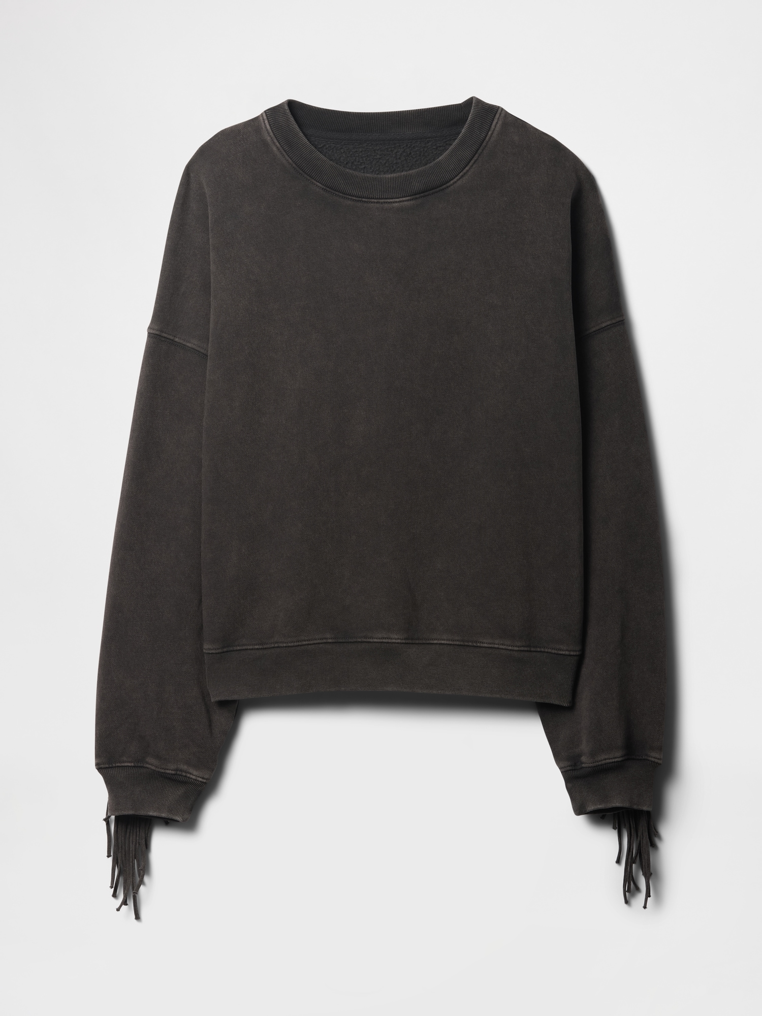 Gap Factory Oversized Western Crewneck Sweatshirt In Black