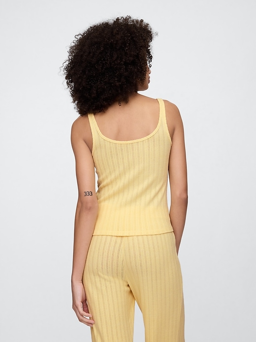 Image number 2 showing, Pointelle PJ Tank Top