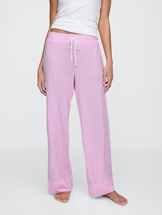 Image number 3 showing, Modal Wide-Leg PJ Pants