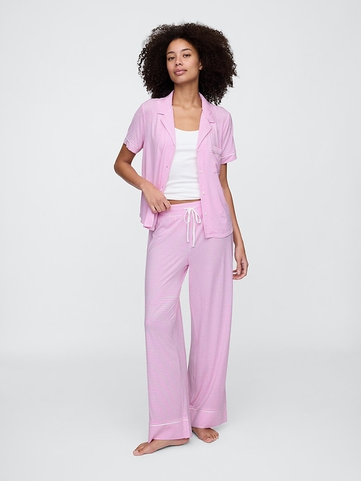 Image number 1 showing, Modal Wide-Leg PJ Pants