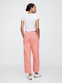 Mid Rise SuperSoft Pull-On Barrel Jeans