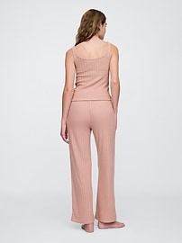 Pointelle Wide-Leg PJ Pants