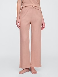 Pointelle Wide-Leg PJ Pants