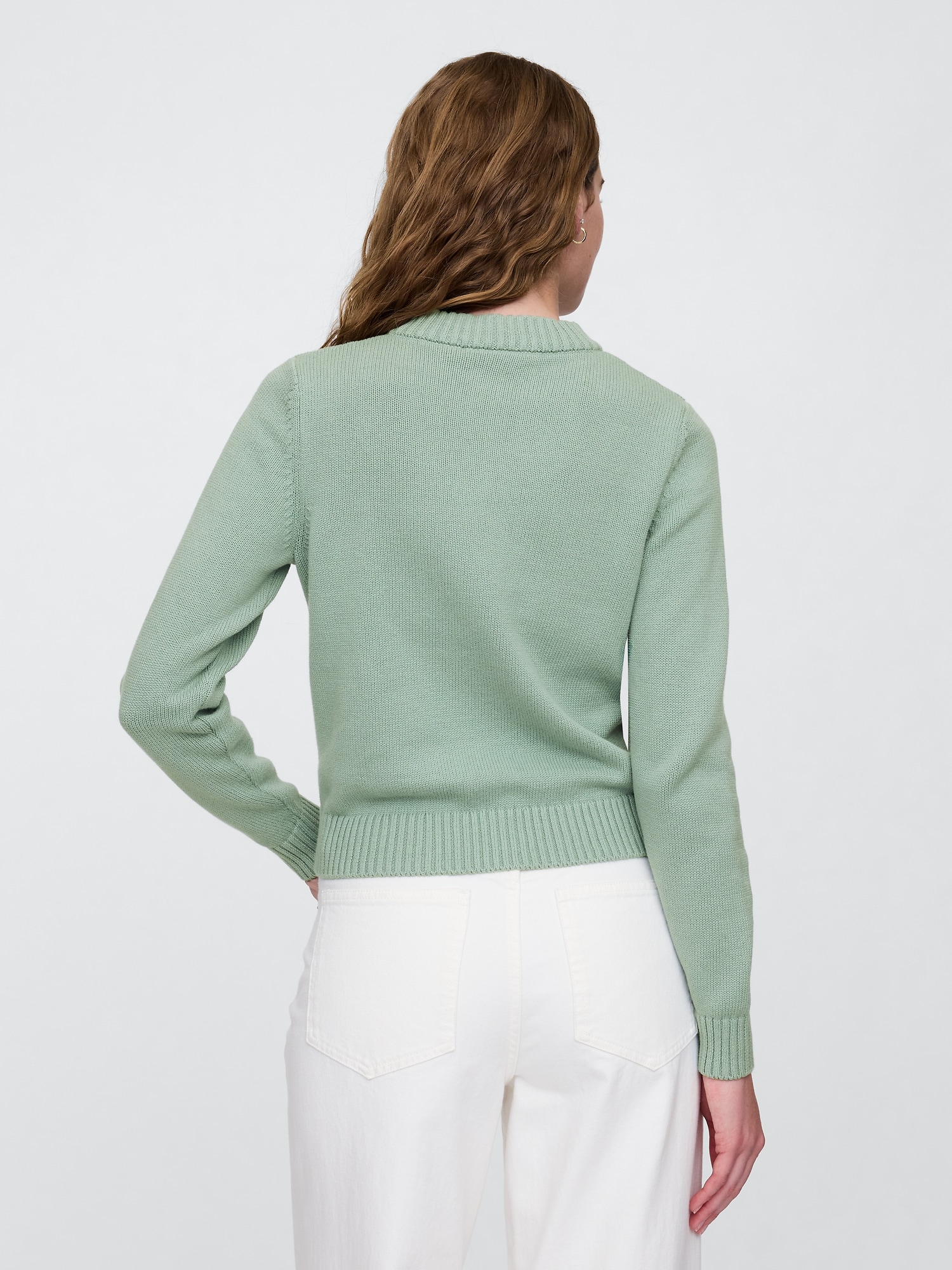 Stripe High Neck Crewneck Sweater | Gap Factory