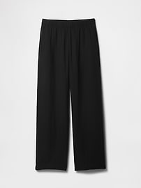 Mid Rise Gauze Pull-On Wide-Leg Pants