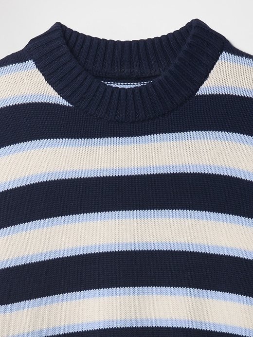 Image number 4 showing, Stripe High Neck Crewneck Sweater