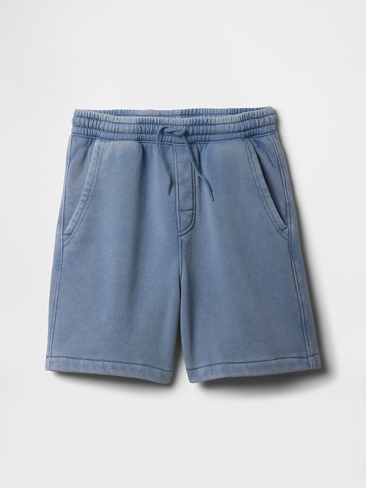Image number 1 showing, Kids Washed-Fleece Pull-On Shorts