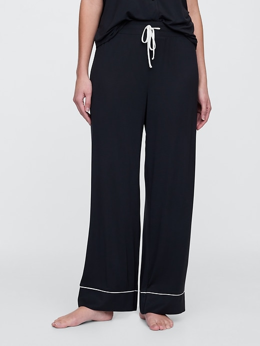 Image number 3 showing, Modal Wide-Leg PJ Pants