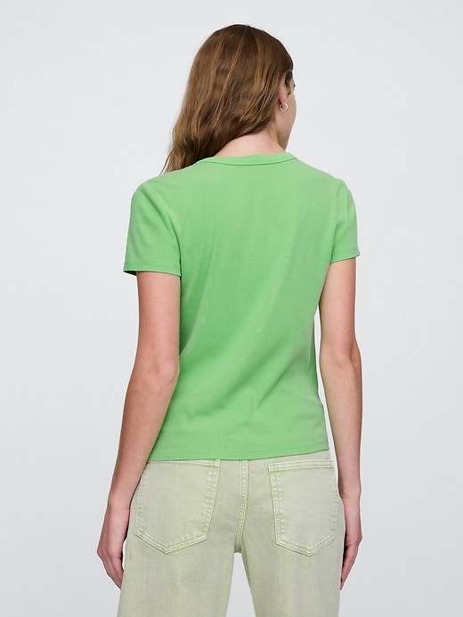 Image number 2 showing, Ribbed Crewneck T-Shirt