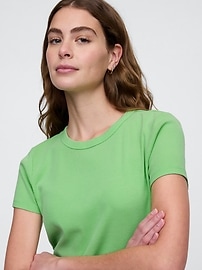 Ribbed Stripe T-Shirt