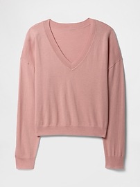 CashSoft Relaxed V-Neck Sweater