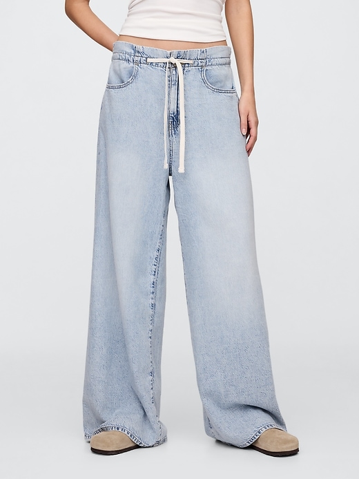 Image number 2 showing, High Rise SuperLight Pull-On Baggy Jeans