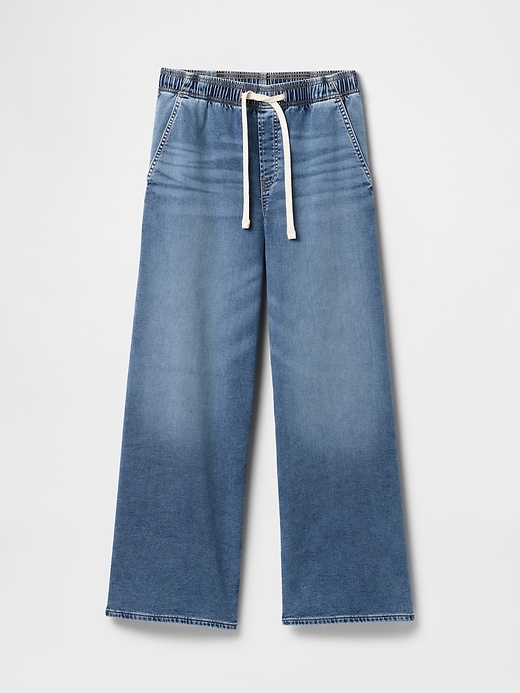 Image number 7 showing, High Rise Pull-On Baggy Sweatpant Jeans