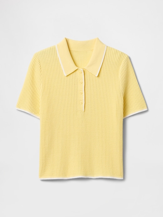Image number 5 showing, Ribbed Polo Sweater