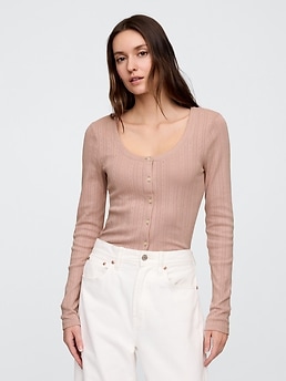 売れ筋商品|||ベルディーニ ニット&セーター アウター レディース Plus Size Pointelle Scalloped-Placket Cardigan Sweater Pistachio Wholesale Women's Pointelle Scalloped-Placket Cardigan