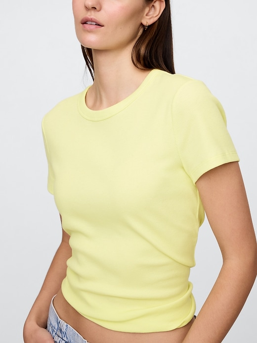 Image number 4 showing, Ribbed Crewneck T-Shirt