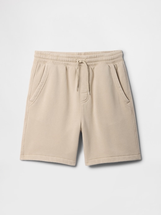 Image number 1 showing, Kids Washed-Fleece Pull-On Shorts