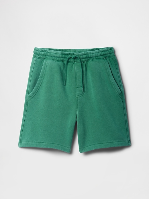 Image number 1 showing, Kids Washed-Fleece Pull-On Shorts