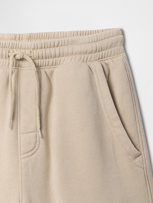 Image number 3 showing, Kids Washed-Fleece Pull-On Shorts