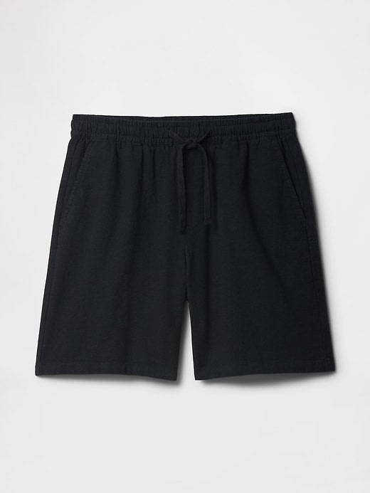Image number 6 showing, 7" Linen-Blend Easy Shorts