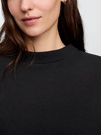 Oversized Print Crewneck Sweatshirt