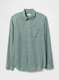 Linen-Blend Shirt in Standard Fit