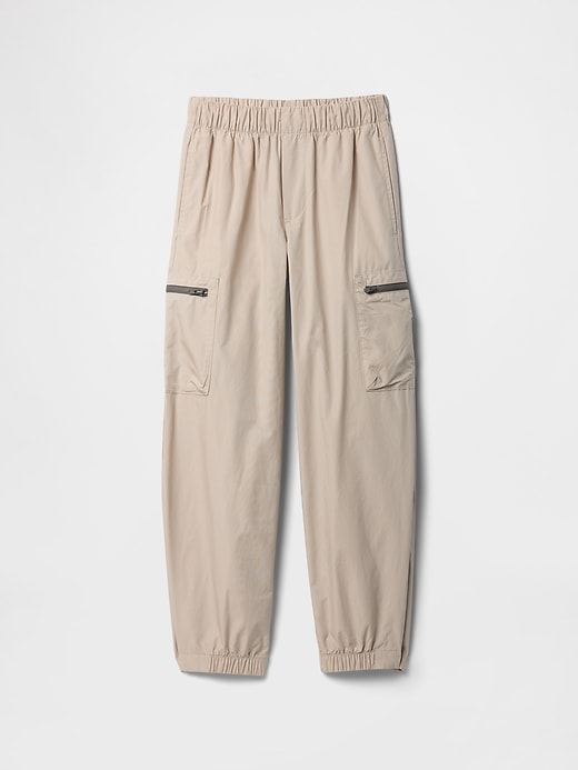Image number 1 showing, Kids Parachute Zip-Cargo Pull-On Pants