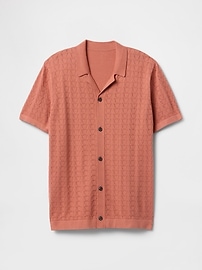 Textured Sweater Vacay Shirt