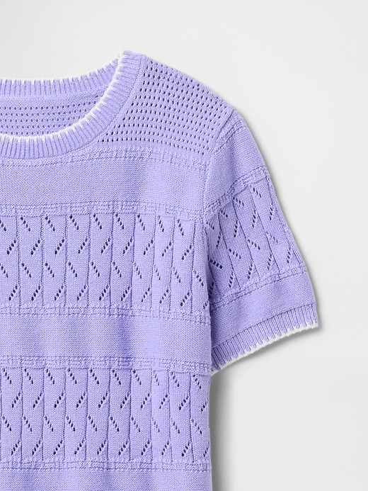 Image number 3 showing, Kids Crochet T-Shirt