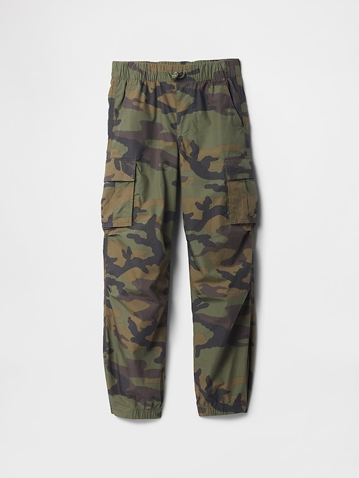 Image number 1 showing, Kids Parachute Cargo Pull-On Pants