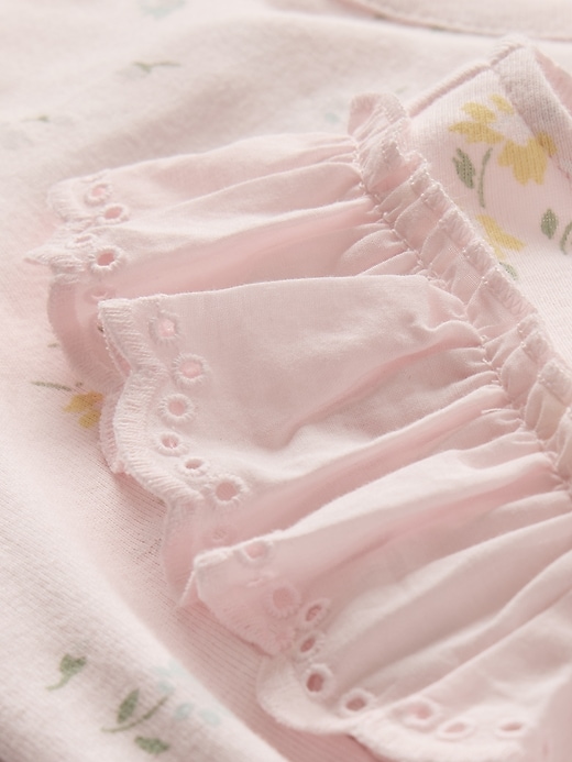 Image number 3 showing, Baby Eyelet Ruffle Bodysuit