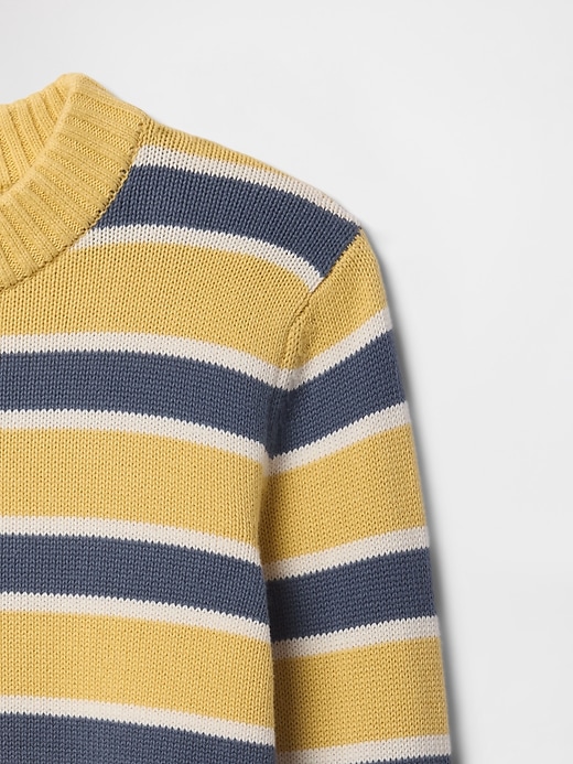 Image number 4 showing, Stripe High-Neck Crewneck Sweater