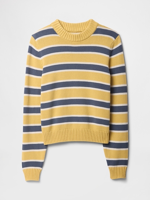 Image number 5 showing, Stripe High-Neck Crewneck Sweater