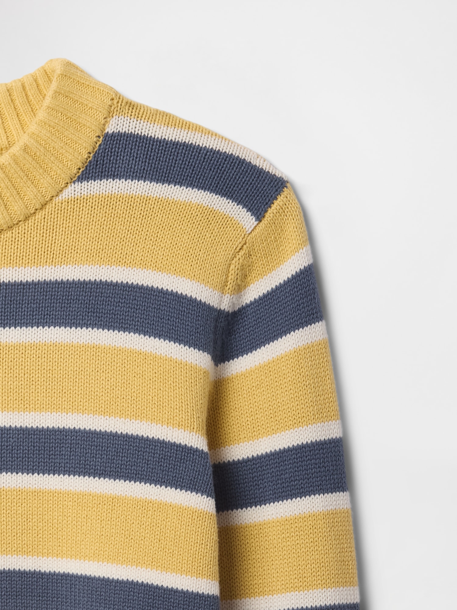 Stripe High Neck Collar Knitting Sweaters