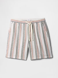 7" Linen-Blend Easy Shorts