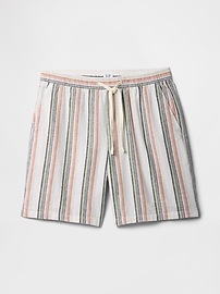 7" Linen-Blend Easy Shorts