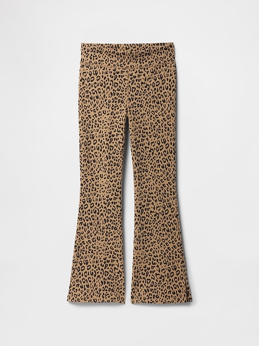Image number 1 showing, Kids Stretch Jersey Flare Leggings