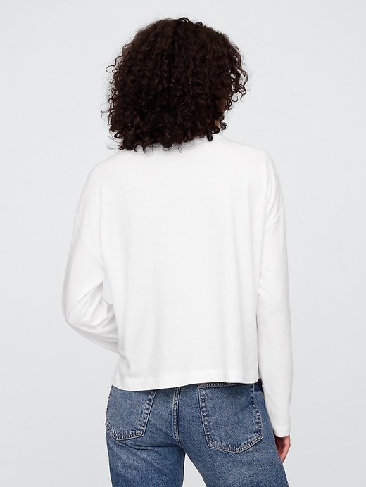 Image number 2 showing, Boxy Cropped Crewneck T-Shirt