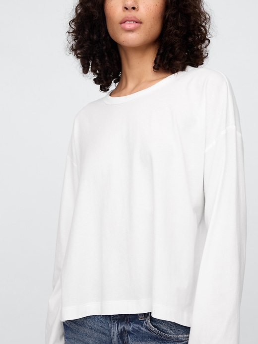 Image number 4 showing, Boxy Cropped Crewneck T-Shirt