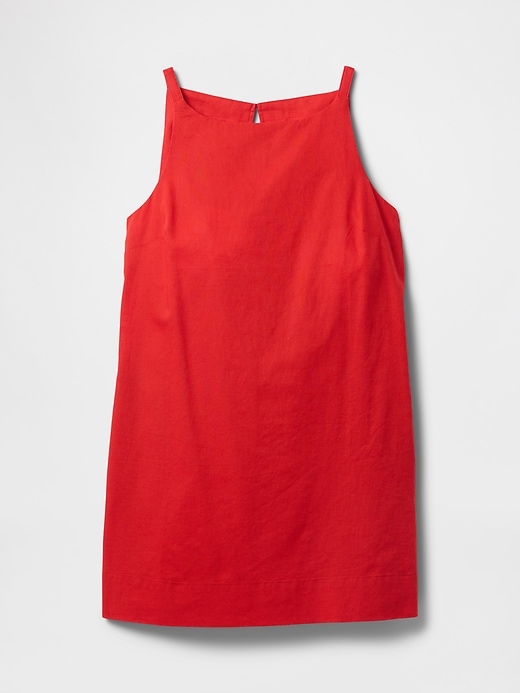 Image number 6 showing, Linen-Blend Apron Mini Dress